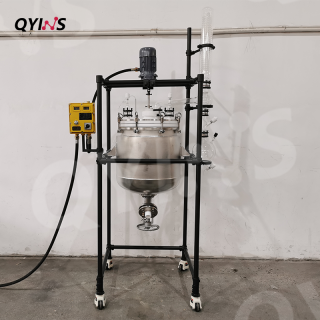 内衬四氟双层不锈钢反应釜20L、30L、50L