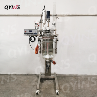 超声波升降双层玻璃反应釜10L、20L、30L、50L