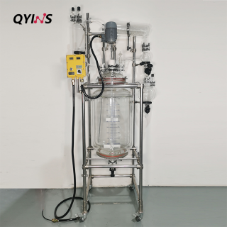 定制高位槽滴加罐防爆双层玻璃反应釜50L、100L、150L