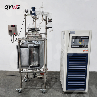 保温设计双层玻璃反应釜20L、30L、50L、100L