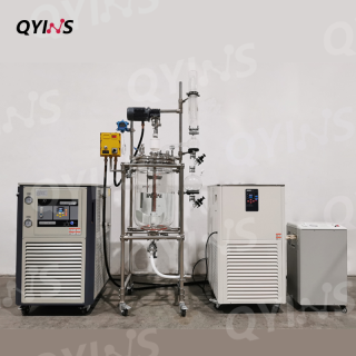 50L防爆双层玻璃反应釜 冷凝回流